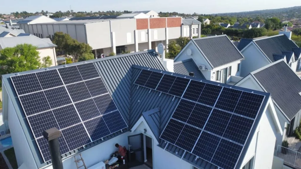 Residential solar panel installation in Cape Town